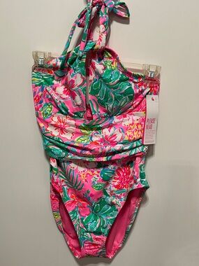 Lilly Pulitzer Ledger Halter
Swimsuit 1 PC Journey To The Jungle 8 NWT $158 B1
